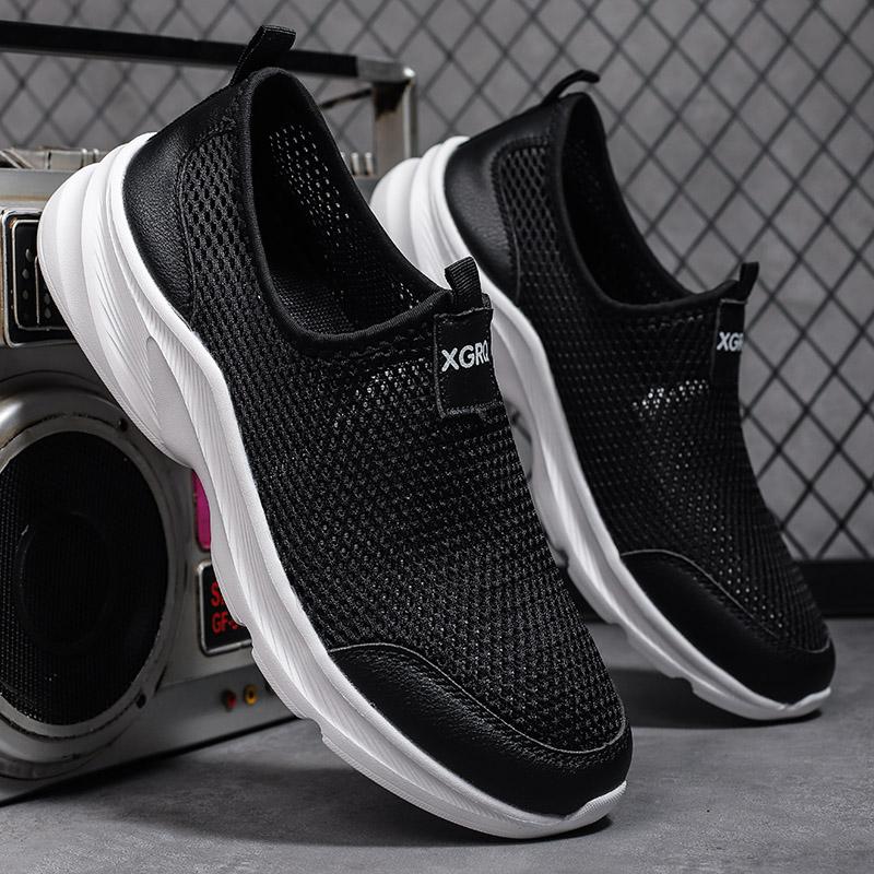 

Lightweight Men Casual Shoes Breathable Slip on Male Casual Sneakers Anti-slip Men s Flats Outdoor Walking Shoes Size 38-47