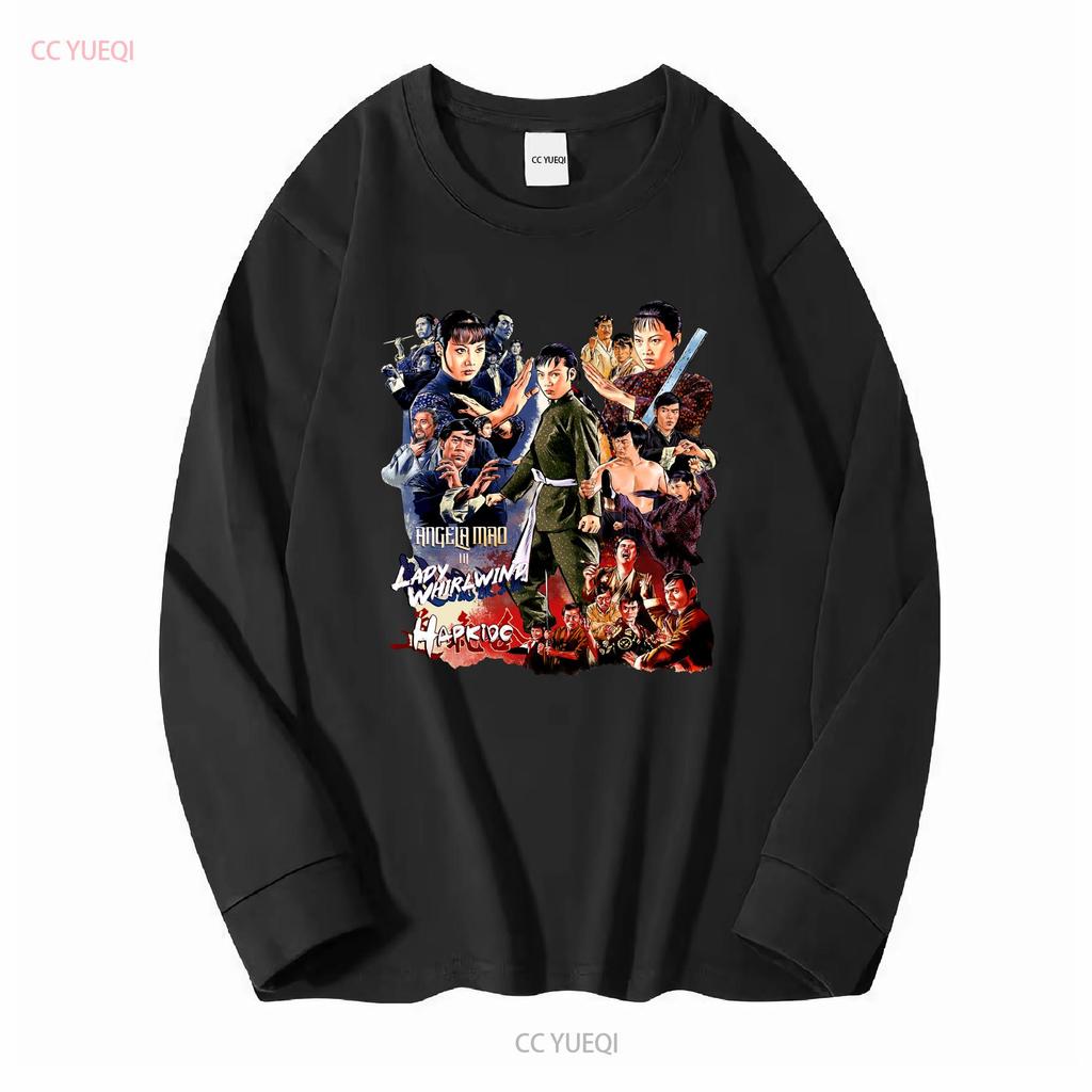 Angela Mao Lady Whirlwind Hapkido Movies T Shirt Heavy Cotton Vintage Washed Stretched Streetwear Slightly Soft Breathable