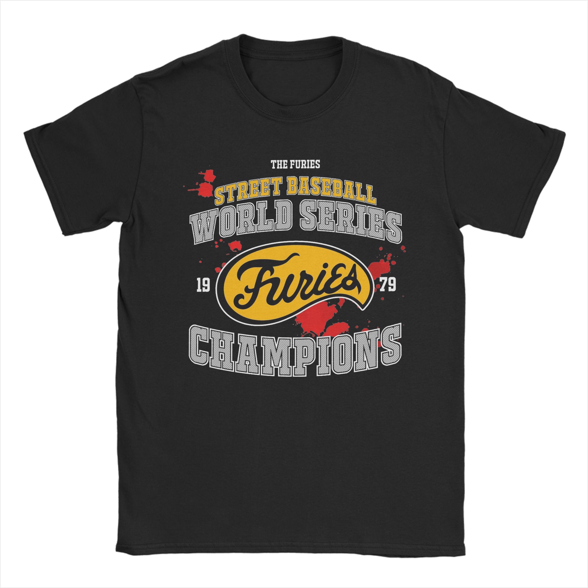 

The Warriors Movie T-Shirt Unisex 100%Cotton Clothing Novelty The Baseball Furies Round Neck Short Sleeve M