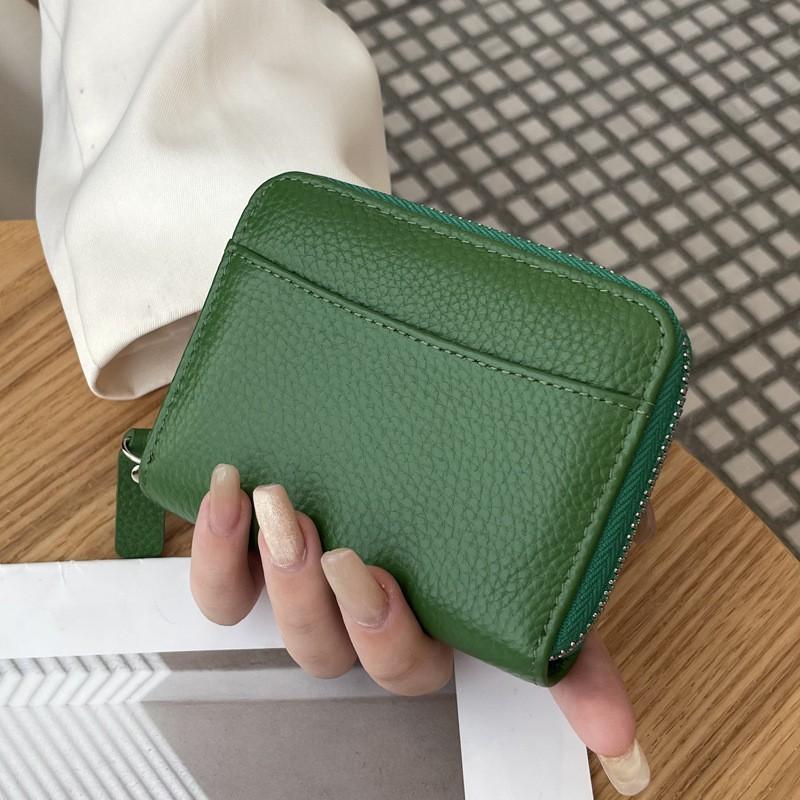 High-end Leather Fashionable Multi-card Bag Women's Japanese-style Niche Cowhide Money With Large Capacity
