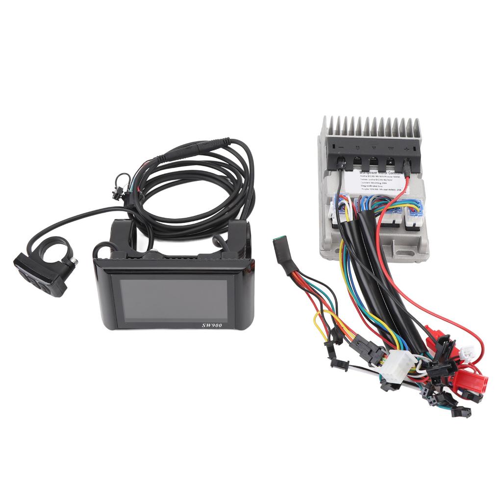 Brushless Motor Speed Controller Kit Water Proof LCD Display Panel for Scooter 36V 48V 60V 500W 28A Cast Aluminum ZM