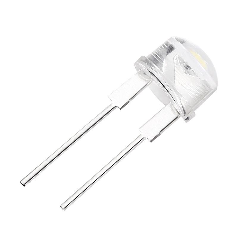 חרוזי מנורת LED לכובע קש 8 מ"מ - לבן, אדום, כחול, ירוק, צהוב