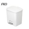 Double Open Lid Wastebasket Pedal Trash Can, with Dual-mode Lid, Easy Access Garbage Compact Recycling Bin Odor-proof Slim Solid Color Waste