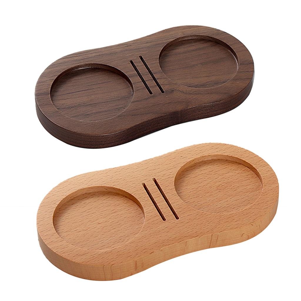 Universal 51/53/58mm Wood Coffee Tamper Holder Wooden Espresso Tamper Mat Stand Coffe Tamper Station Wooden Storage Base
