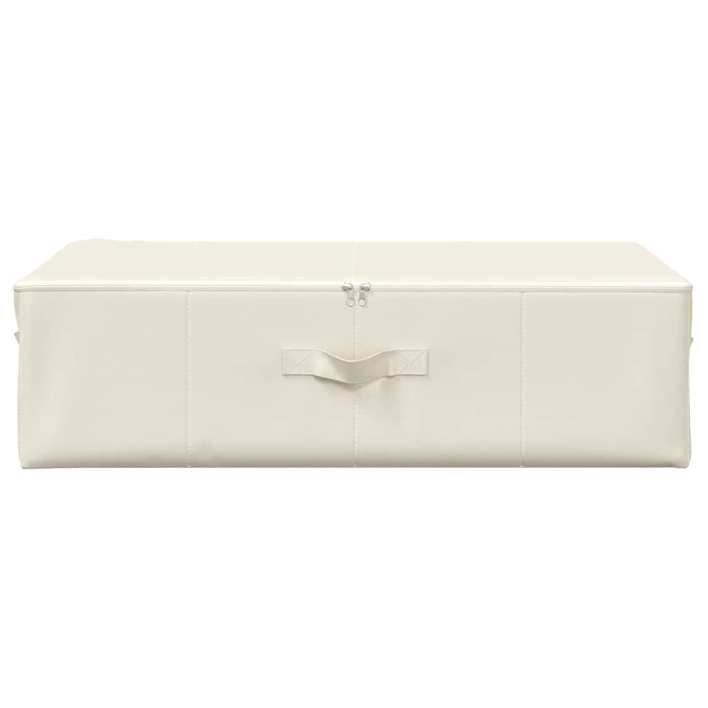 vidaXL Aufbewahrungsboxen 2 Stk. Stoff 70x40x18 cm Creme