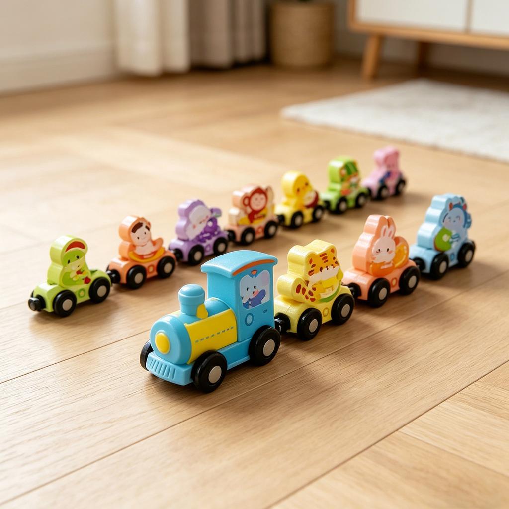 Magnetic Train Toy Set For Toddlers (Ages 3-4) — Counting Toys, Color Sorting, Preschool Educational Activities, Learning Toys