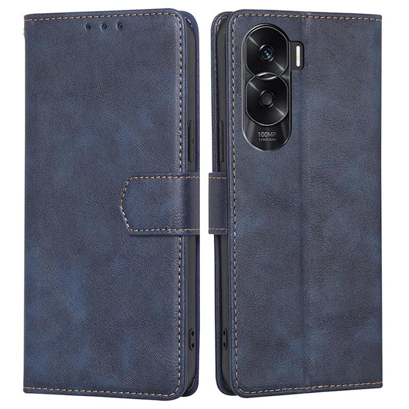 

Wallet Case for Honor X50i 5G/90 Lite 5G RFID Blocking Stand PU Leather Flip Phone Cover Blue