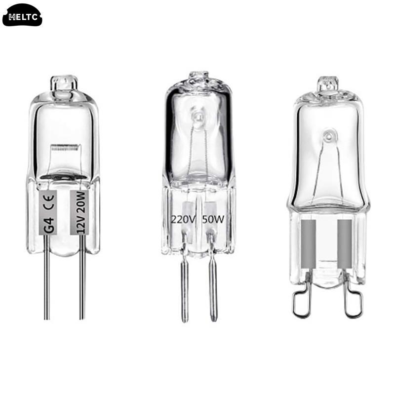 1PCS 20W/25W/35W/40W DC 12V/220V 2-Pin Type G4/G5.3/G9 Halogen Lamps Lights 20W/25W/35W/40W Clear Each Bulb For Home Decoration