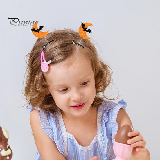 

20 шт. заколок для волос на Хэллоуин, крылья летучей мыши, призрак, паутина, шляпа ведьмы, череп, заколка, украшение, милые заколки для вечеринки, аксессуары для волос для девочек 20PCS