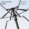 Mini Capsule Umbrella Five-Fold Six-Rib UPF50+ Sunshade UV Protection Compact Foldable Rain Umbrella for All Weather