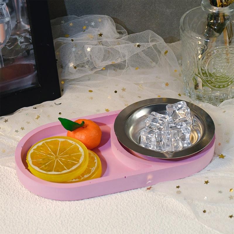 Elegant Oval Silicone Moulds Unique Coasters and Bead Trays Crafting Mold Essential Tool for Home Decoration