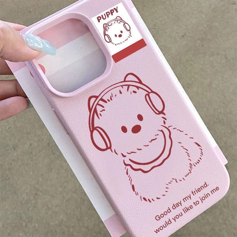Phone Case for iPhone 11 13 XR XS Max Case iPhone 12 14 15 16 Pro Max 12 Pro 15 Plus Leather Painted Waterproof Drop-proof and Wear-resistant Cartoon