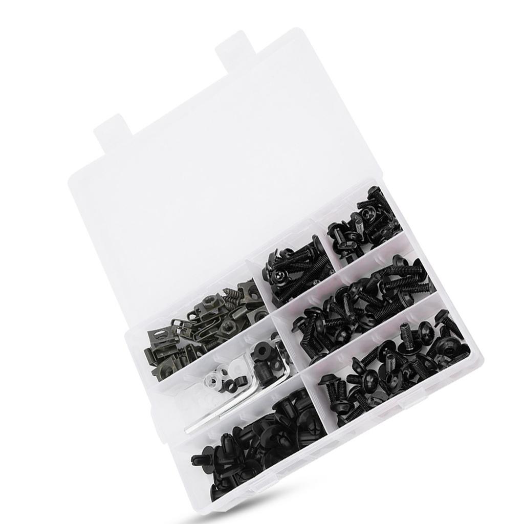 198PcsCelsiusSet Windscreen Fairing Screws M5 M6 s Kit Motorcycle Accessory
