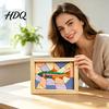 Creative Home Art Supplies DIY Fabric Kit Handmade No-Sew Mosaic Wall Craft with Kits for Adults Frame Beginner Friendly Cute Animals Layered