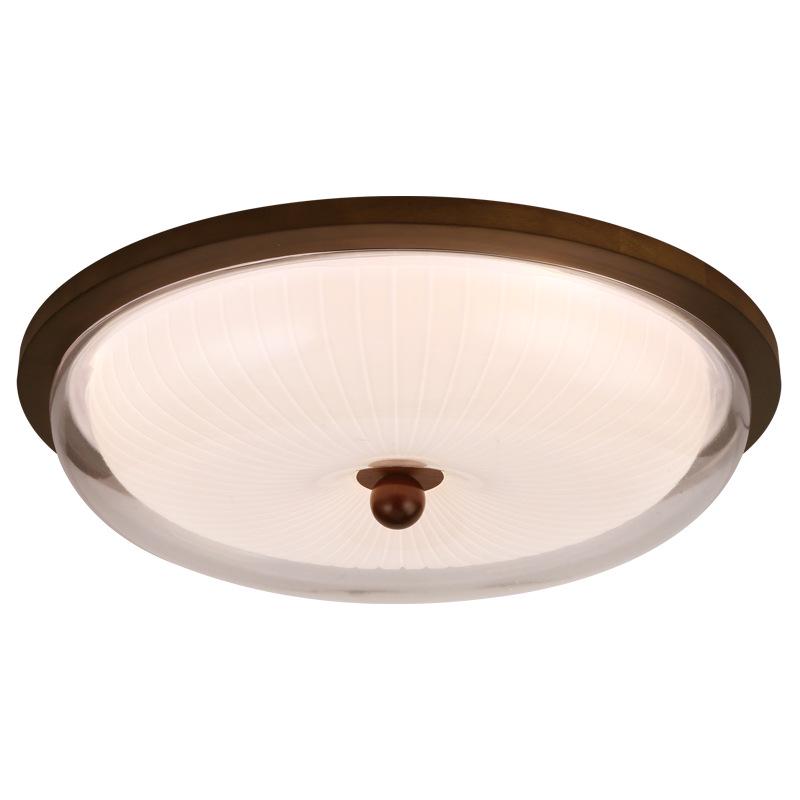 French Mid-Century Ceiling Light with American Retro and Song Dynasty Style - Eye-Friendly Lighting for Bedroom, Dining Room, or Study.