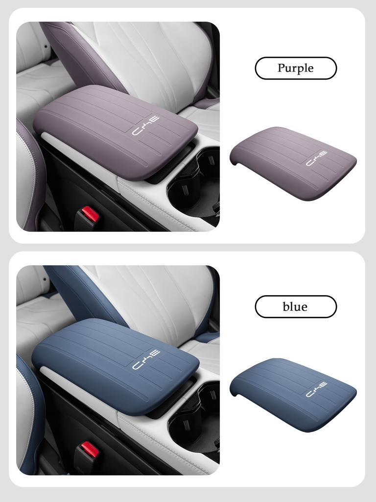 Central Control Armrest Box Cover For BYD Song Plus DMI Seal U Sealion 6 Central Armrest Box Silicone Cover Automotive Supplies