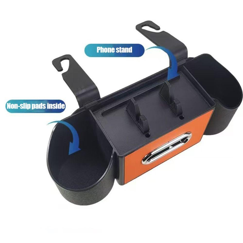 Mobile Phone Stand Car Backseat Organizer Hanging Style Vehicle Tissue Box  Auto Accessories