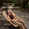 Portable Moon Chair: Outdoor Four-Fold Recliner & Footrest for Camping, Picnic, Fishing