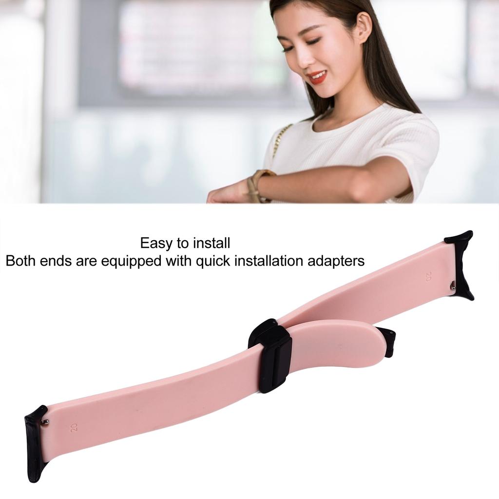 Silicone Watch Bands Soft Elastic Smartwatch Strap with Magnetic Folding Buckle for Google Pixel Silicone Watch Strap