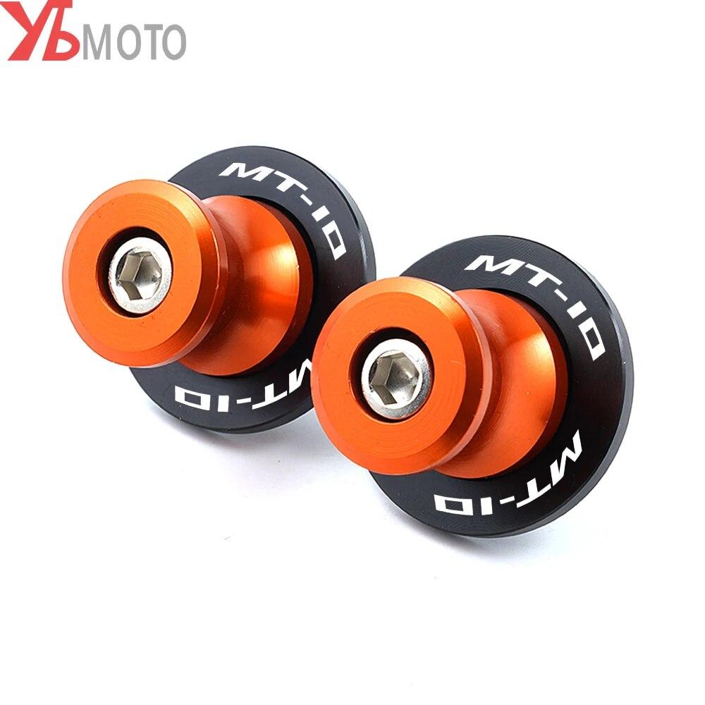 Motorcycle Swingarm Spools CNC 6mm Slider Stand Screws For YAMAHA MT10 MT-10 2016- MT10 SP 2022 Accessories