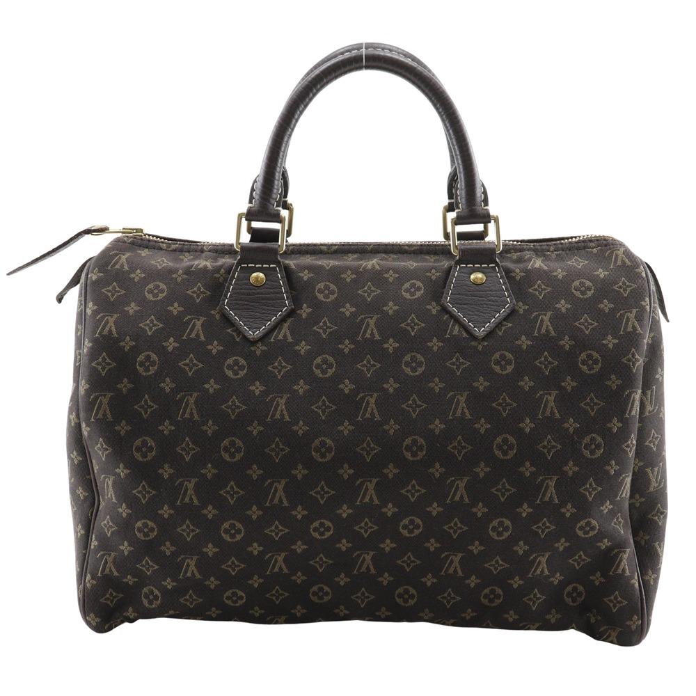 

LOUIS VUITTON Speedy 30 Handbag M95224 Mini Boston Ebene Brown Monogram mini run Women Used