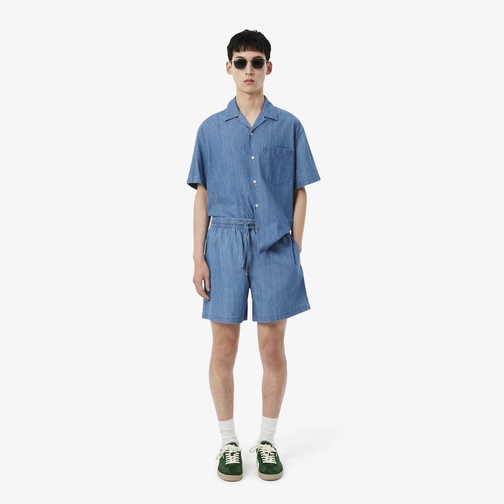 [Lacoste] Men s Relaxed Fit Denim Shorts GH1856-56GMKU 3
