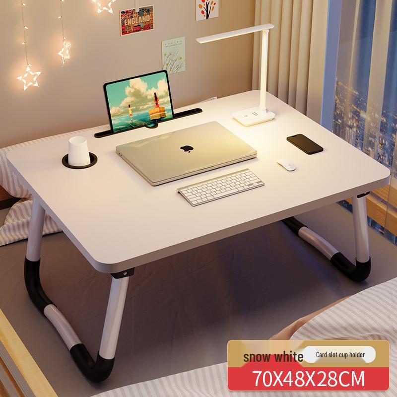 Foldable Laptop Bedside Table - Adjustable Study Desk for Bedroom or Bay Window