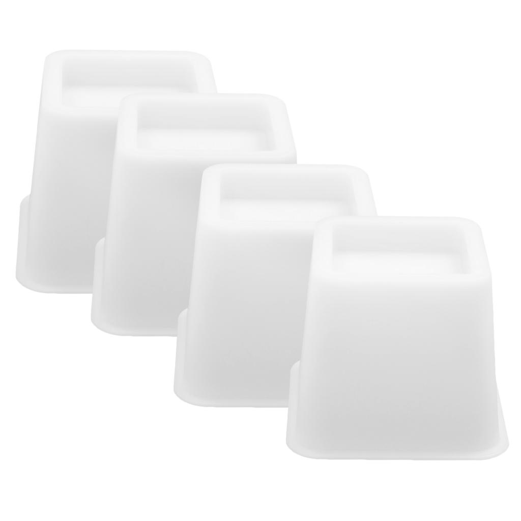 

4PCS-Pack Adjustable Bed Furniture Risers - Elevation in Heights 3, 5 or 8 Inch Heavy Duty Risers for Sofa, Table,Chair