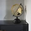 Earth Sphere with Gold Trim and Exposeds Wire Detailing World Globe