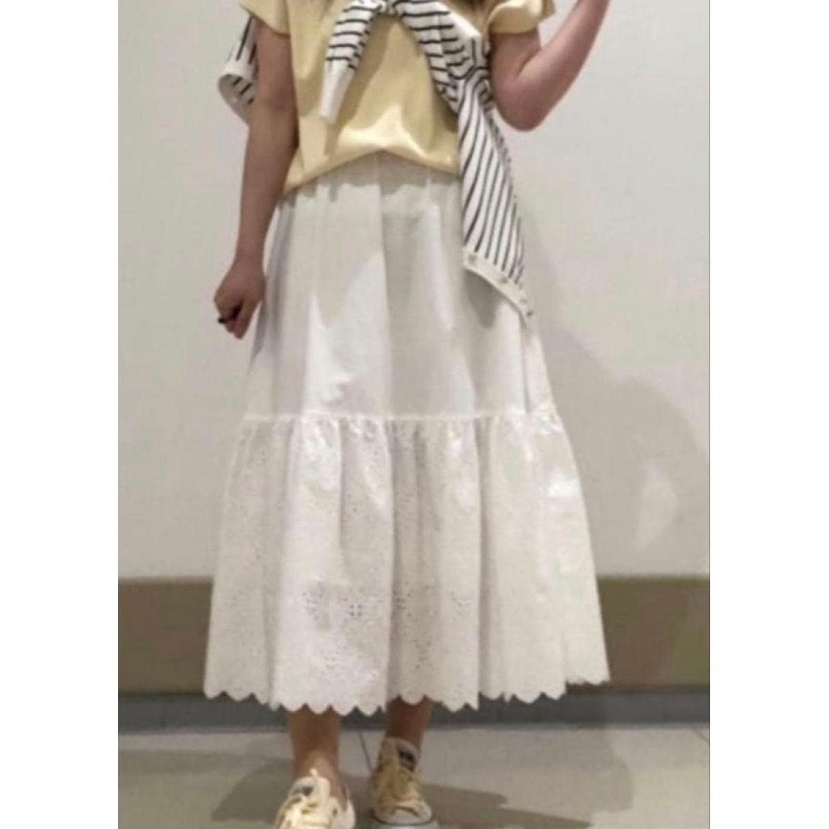 Final price New with tag PLST Plaste cutwork lace tiered skirt with tag