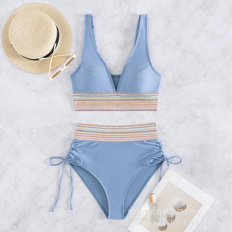 Split Bikini Swimsuit Women's Tight Waist Multi-color Hot