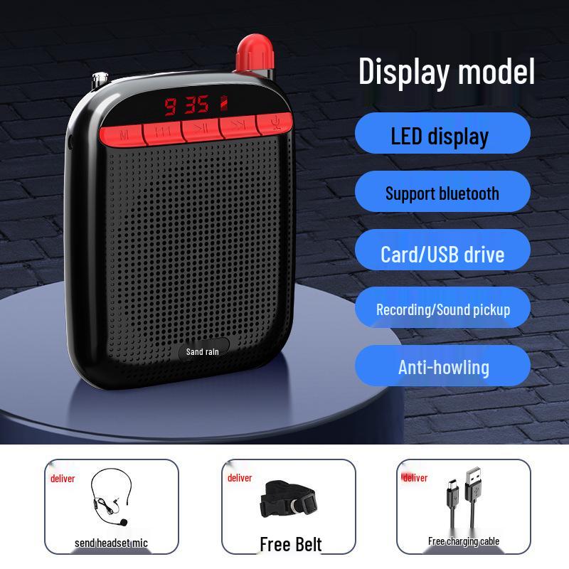 Compact Bluetooth Teacher Amplifier & Microphone for Classroom and Tour Guide Use