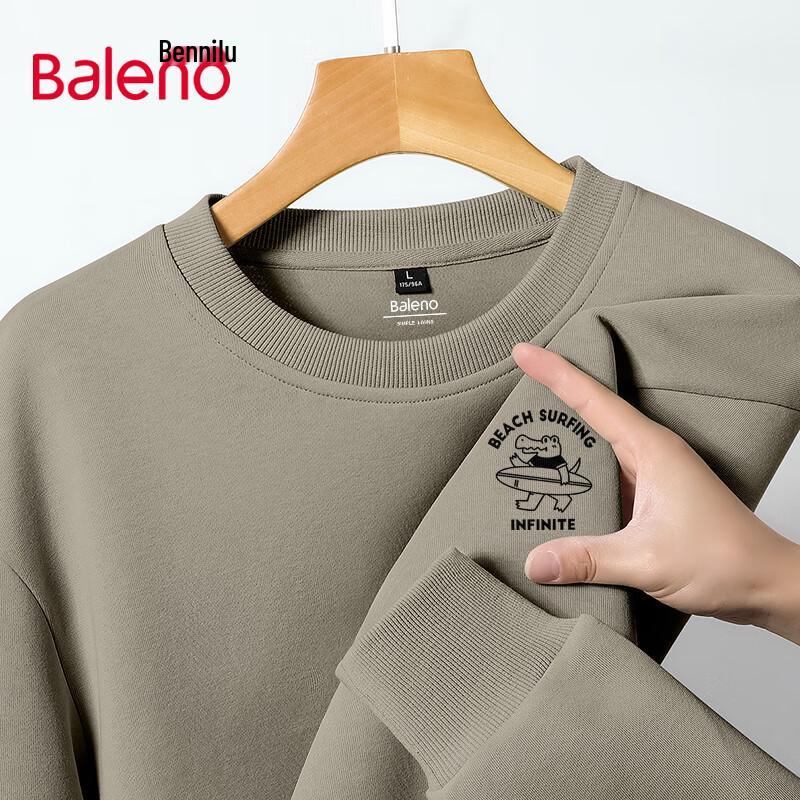 

Baleno Men s JPB Surfing Crocodile Print Crew Neck Sweatshirt 4XL