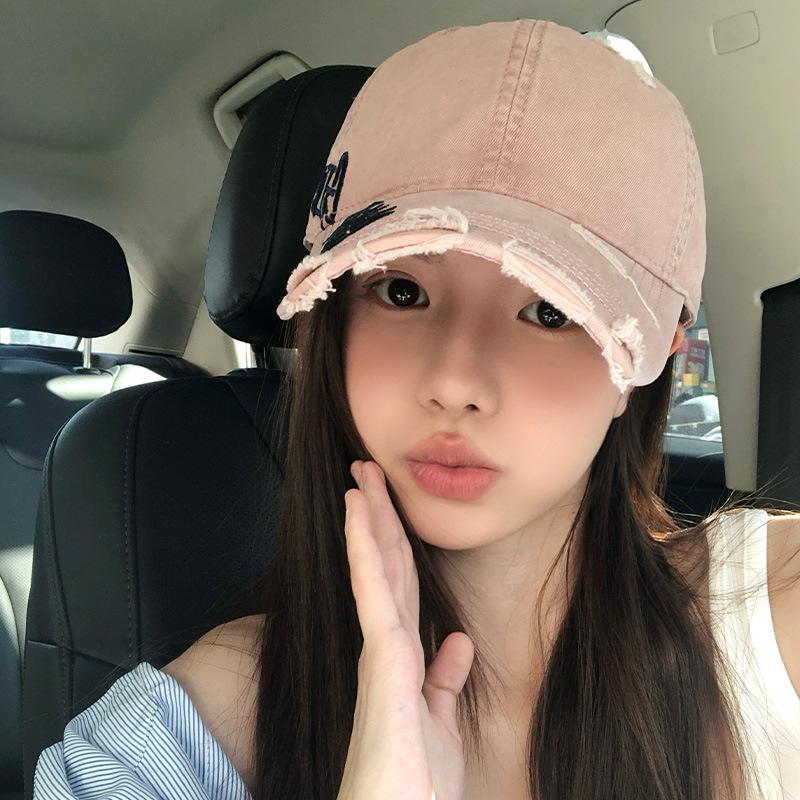 Elegant Summer Spring Womens Pink Baseball Cap Wide Brim And Soft Fabric Design
