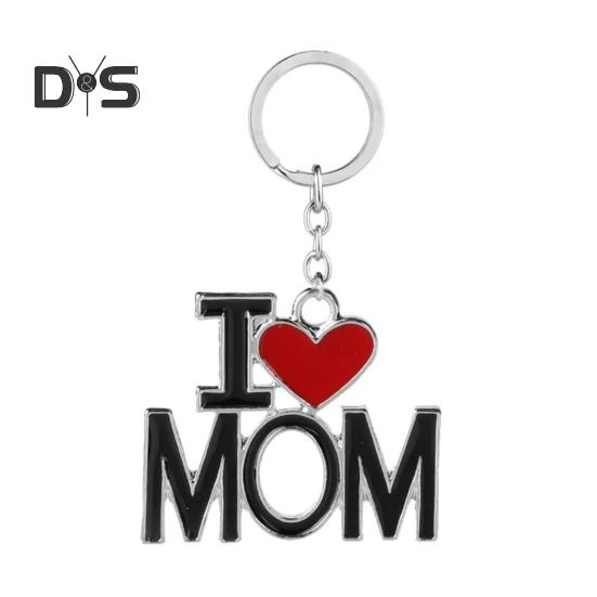 

Брелок для ключей с подвеской в виде сумки для автомобиля, с надписью «Любовь, мама, папа», с двухсторонним гравированным дизайном, символизирующий связь родителей и детей B