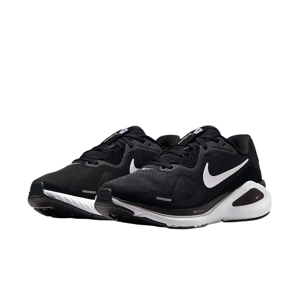 Nike  Structure 26 Extra Wide Black White Women Sneakers Wolf-Grey Metallic-Silver HQ2589-001