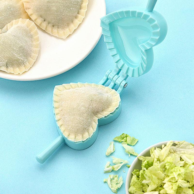 3PCS Heart-Shaped Dumpling Mold Plastic Dumpling Maker Household Dumpling Making Tool Press Mold Kitchen Accessories