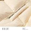 ELLE 90% Goose Down Colorblock Stand-up Collar Down Jacket