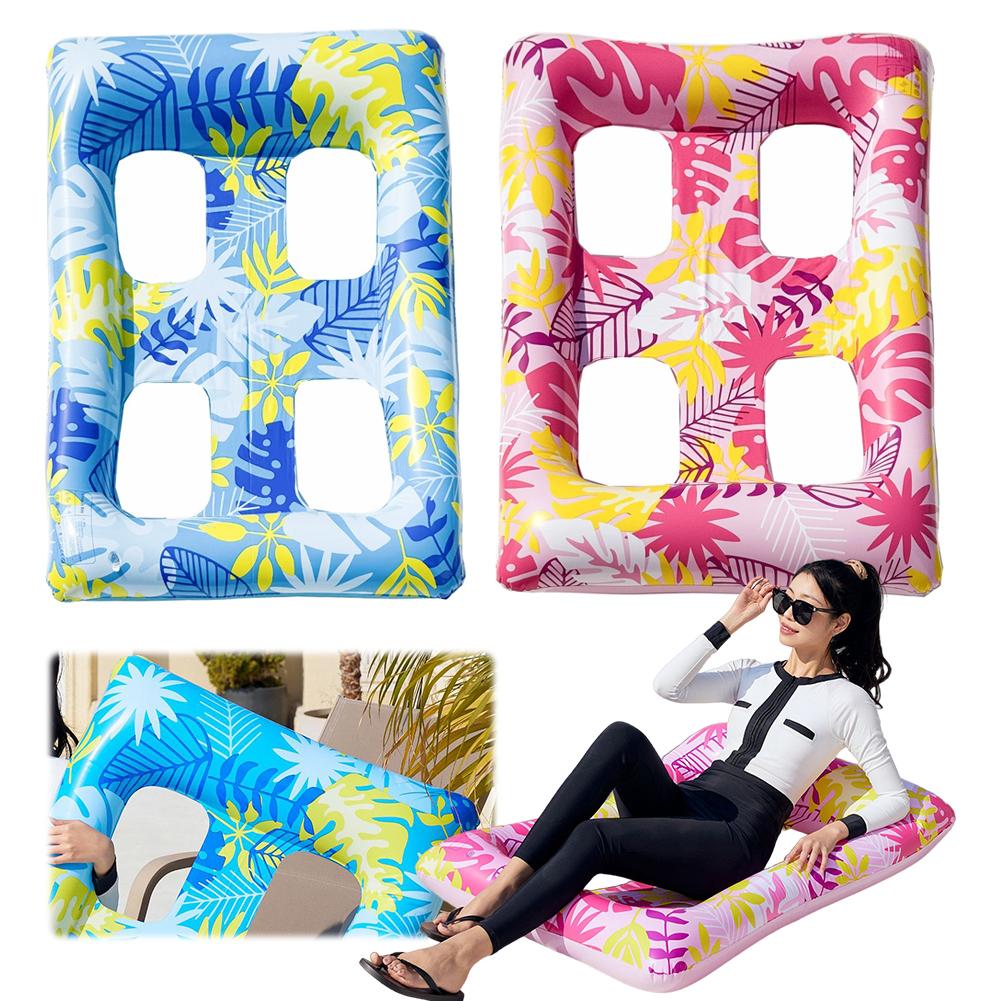 Inflatable Pool Floats Pool Floating Bed Ergonomic Pool Float Lounger Multi-Function Water Floating Recliner for Swimming Pool