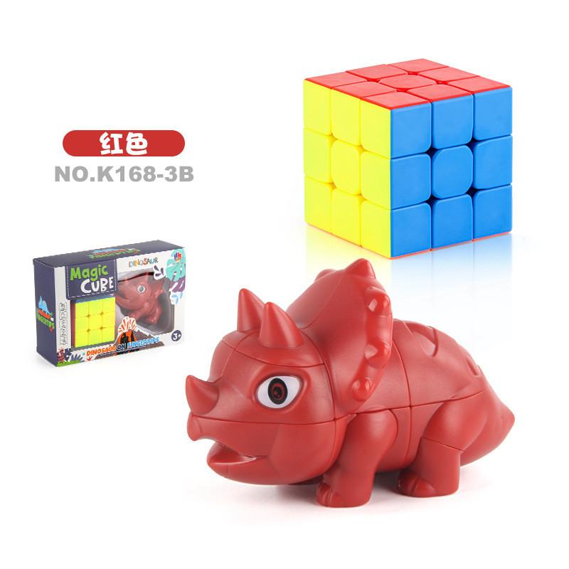 Educational And Entertaining Children's 2 In 1 Dinosaur Puzzle Cube Set For Brain Development