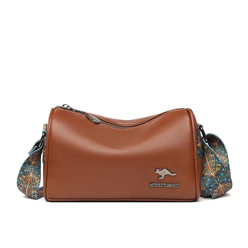 Luxury Crossbody Bags for Women Monochromatic Bags High-quality Shoulder Bags Ladies PU Leather Messenger Bag