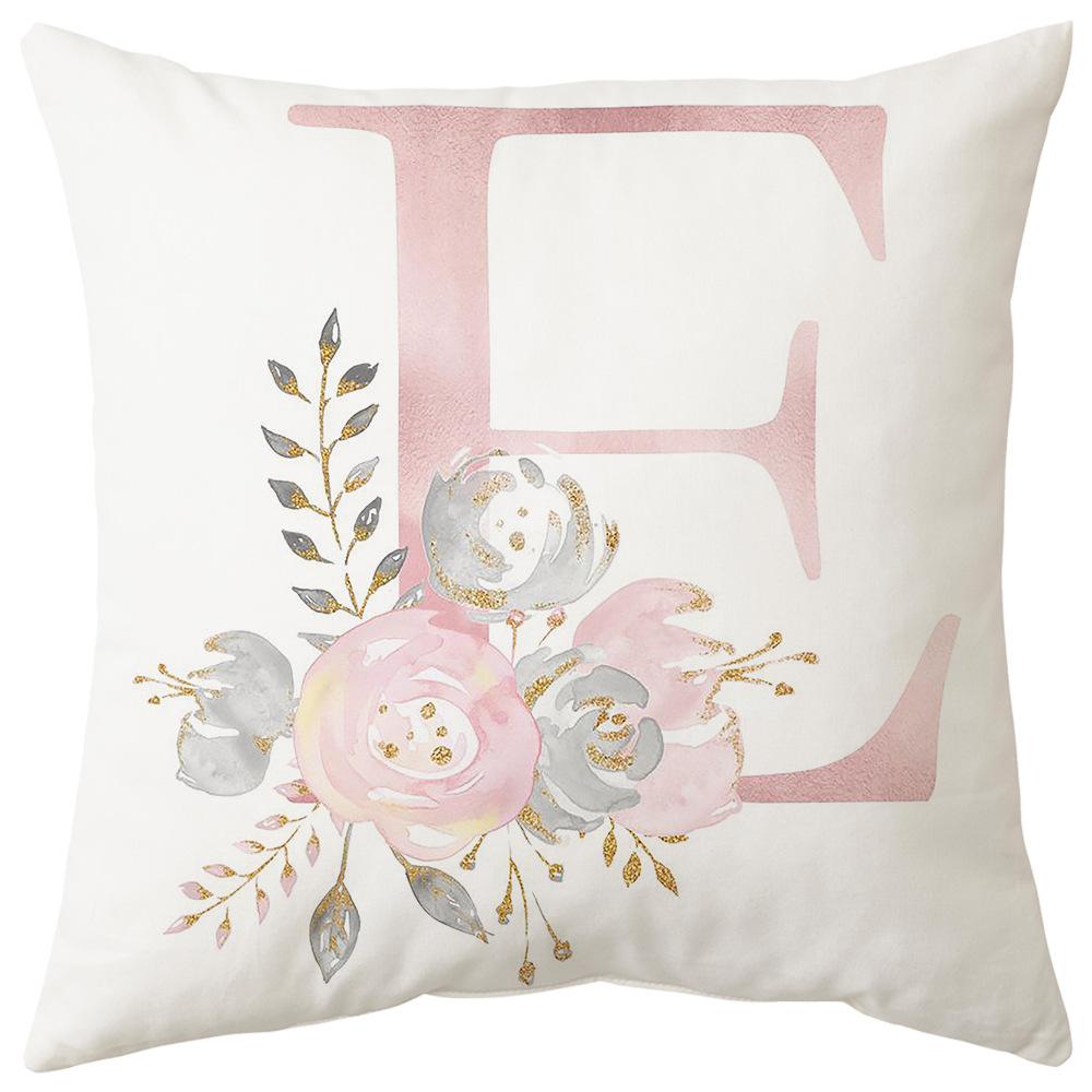 Pillow Cover Letter Valentine's Day Living Room Sofa Pillow Car Waist Pillow Pillow Cover Bedroom