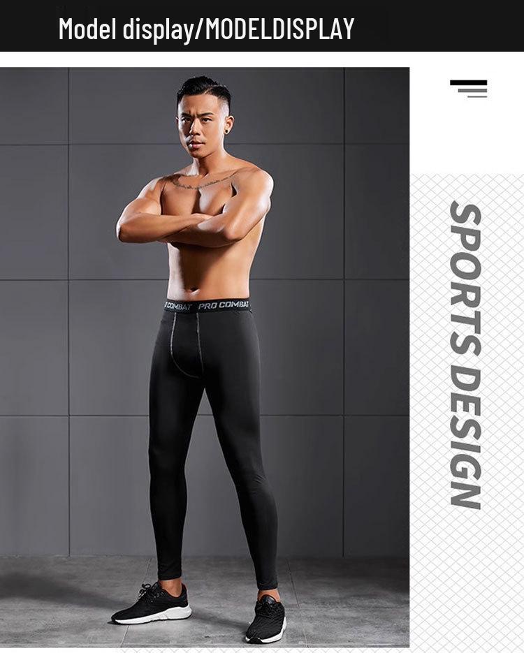 Men's Quick-Dry Compression Leggings for Running, Training, and Basketball