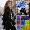 100/300cm Elastisches Kunst-PU Stretch Glänzendes Ledergewebe für DIY Nähen Kleid Rock Hose Kleidung Autositzkissen Bastelmaterial