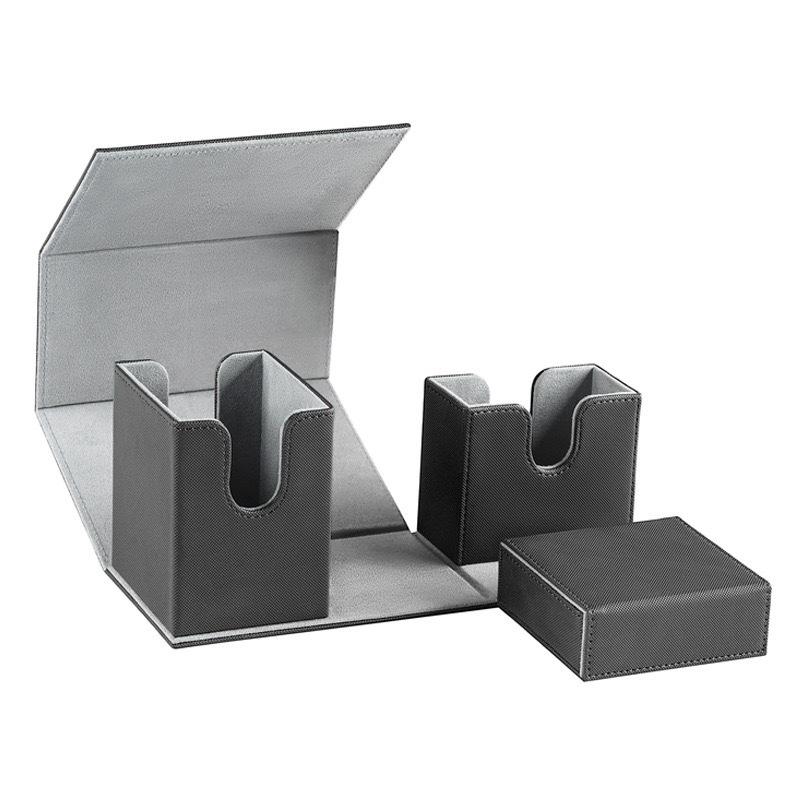 PU Leather TCG Card Storage Box for Yu-Gi-Oh, Magic: The Gathering, Ultraman, and Three Kingdoms Kill Cards