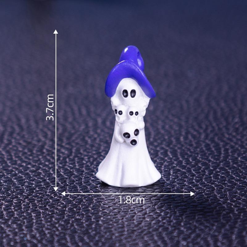 Micro-landscape Halloween Pumpkin Ghost Figurine Decorative Accessories Desktop Small Ornaments