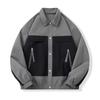Shirt Men's Long-sleeved Spring Contrasting Color Splicing Tooling Shirt Design Sense Ruffian Handsome Fried Street Jacket