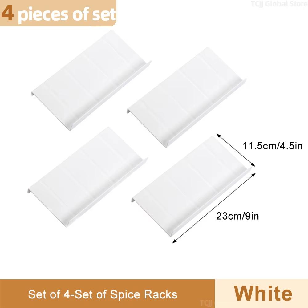 2/4/8 Layers Kitchen Cabinet Seasoning Storage Rack Adjustable Spice Rack Seasoning Bottle Holder Kitchen Pantry Organizer