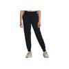 Under Armour Solid Color Cuffed Joggers With Drawstring Women Bottoms Black 1379438-001