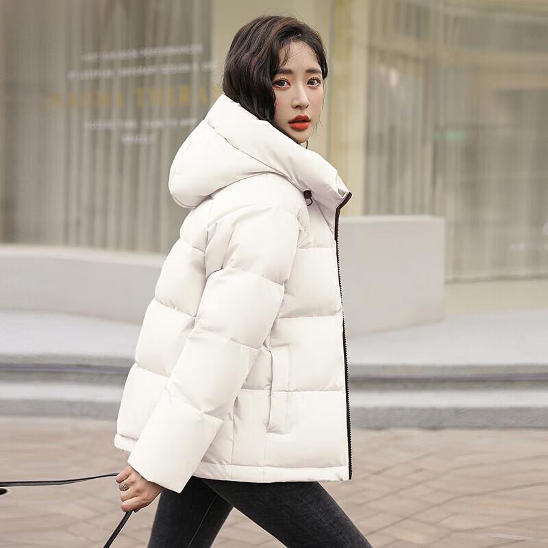 Xuezhongfei Women's Petite Loose Fit Hooded Puffer Down Jacket
